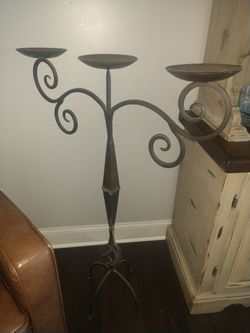 Wrought iron candelabra