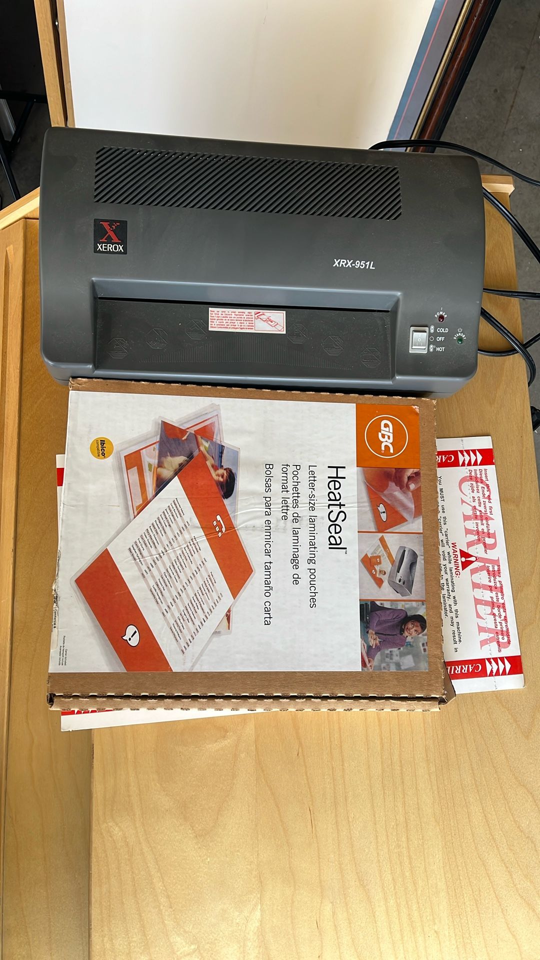 Xerox Laminator
