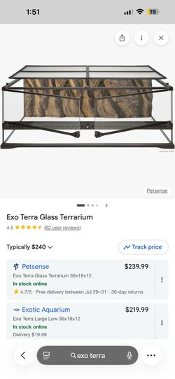 Exo Terra glass