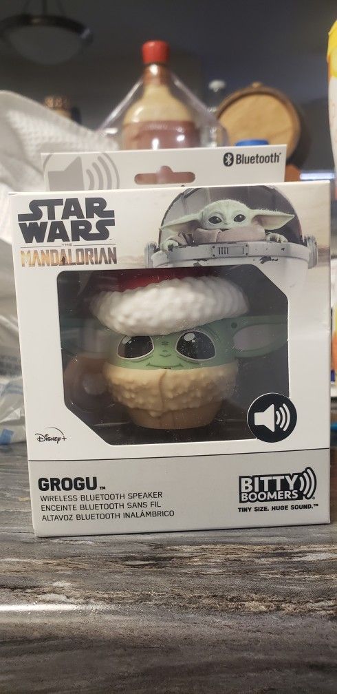 Star Wars Bitty Boomers Grogu W Santa Hat