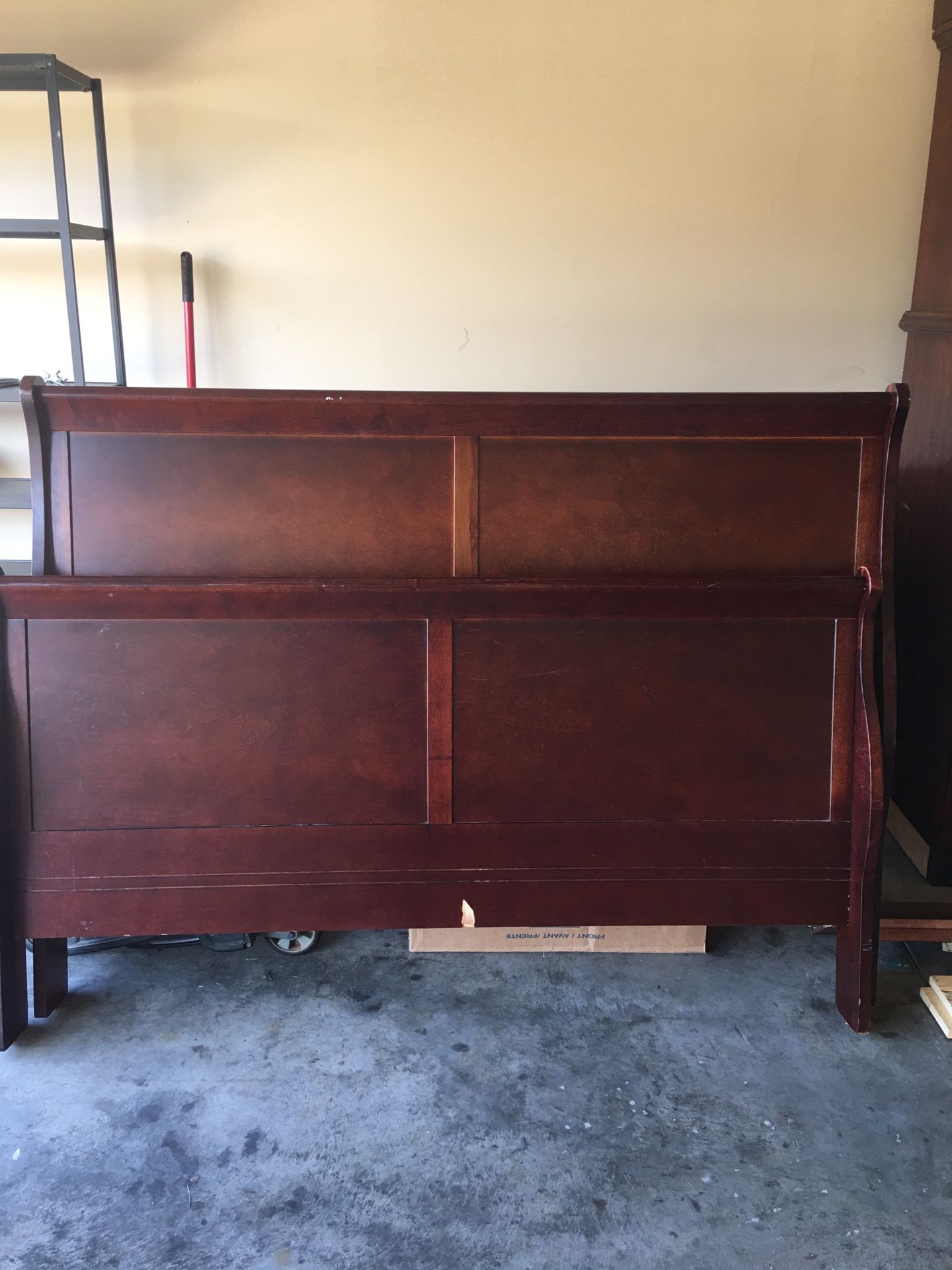 Queen bed frame headboard and footboard