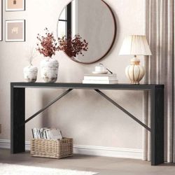 Console Table, 70.9" Long Sofa Table Behind Couch, Narrow Entryway Table