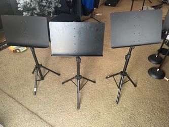 3 Adjustable Music Stands