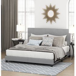 Brand New King Size Bed Frame With A Brand New 12” Pillow Top Included $520 - Same Day Delivery Available - Hablo Espanol