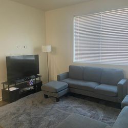 🛋️ 2-Piece Sectional Sofa Set – Great Condition – Dark Gray – $270