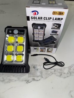 Solar Clip Lamp with Motion Sensor