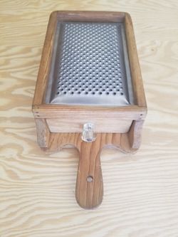 Italian Vintage Wooden Cheese Grater 