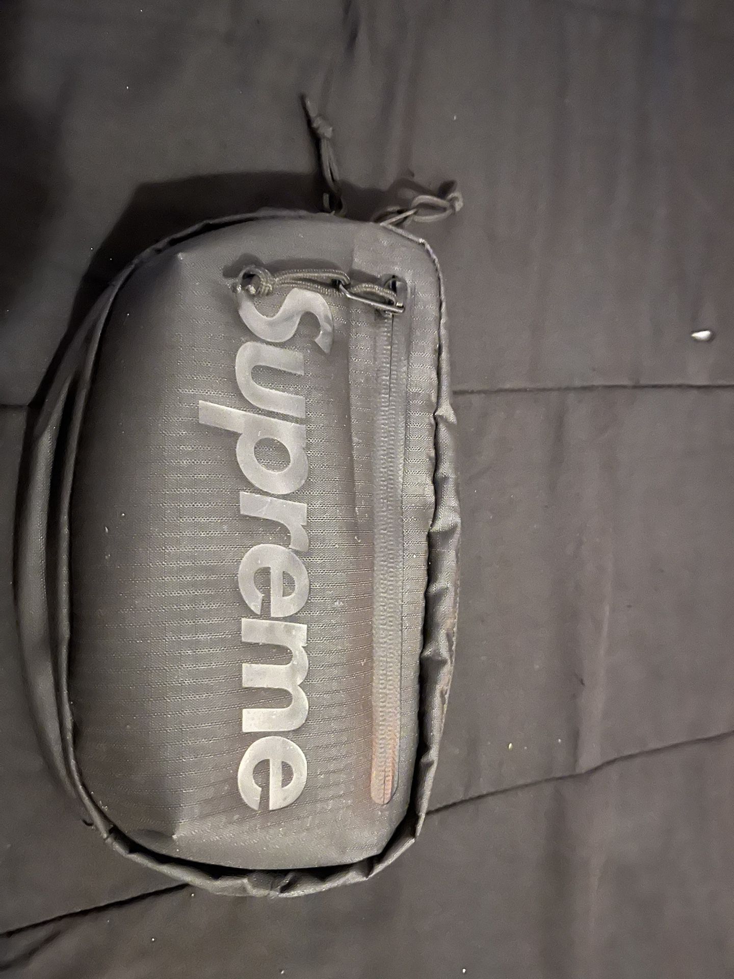 Supreme Black Fanny Pack Clear Pouch 