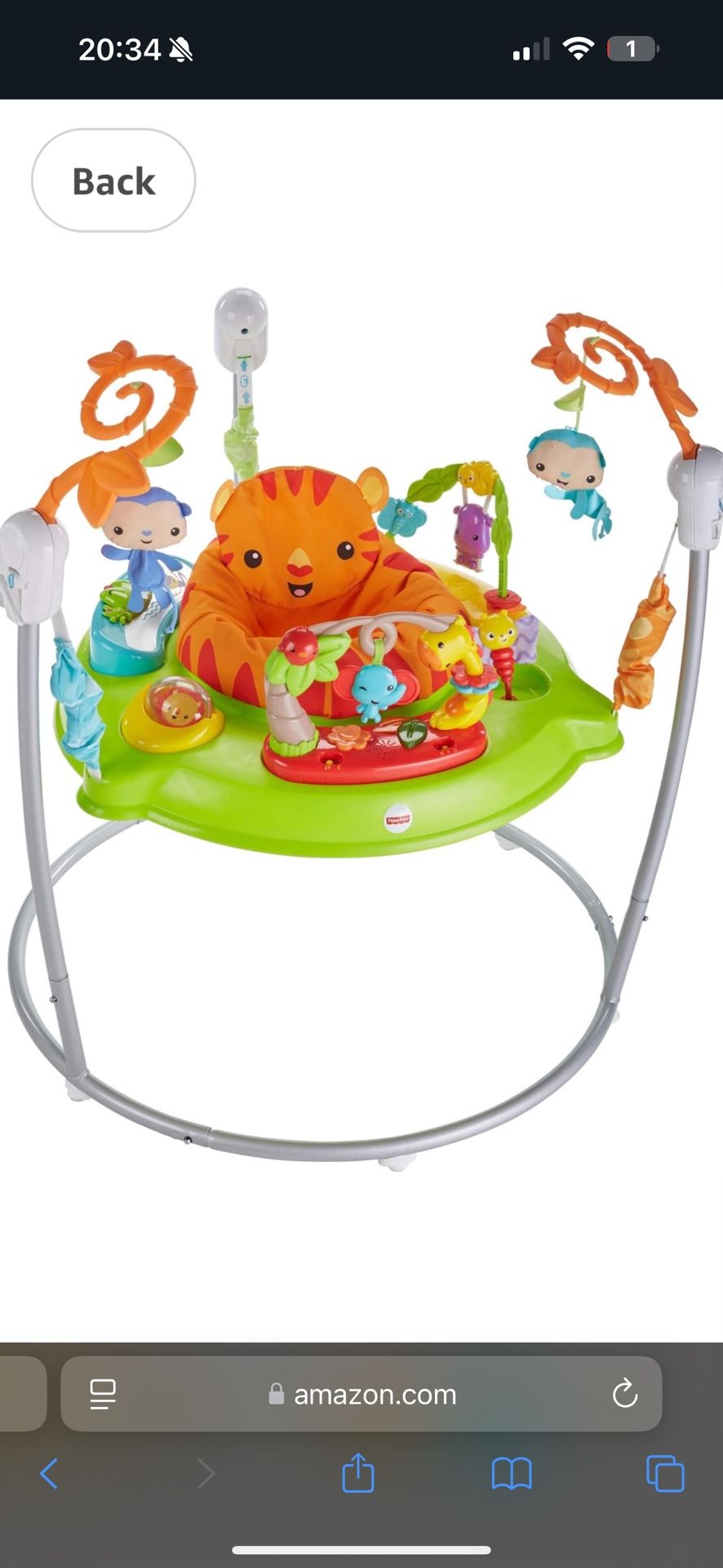 Tiger Time Jumperoo Fisher price 