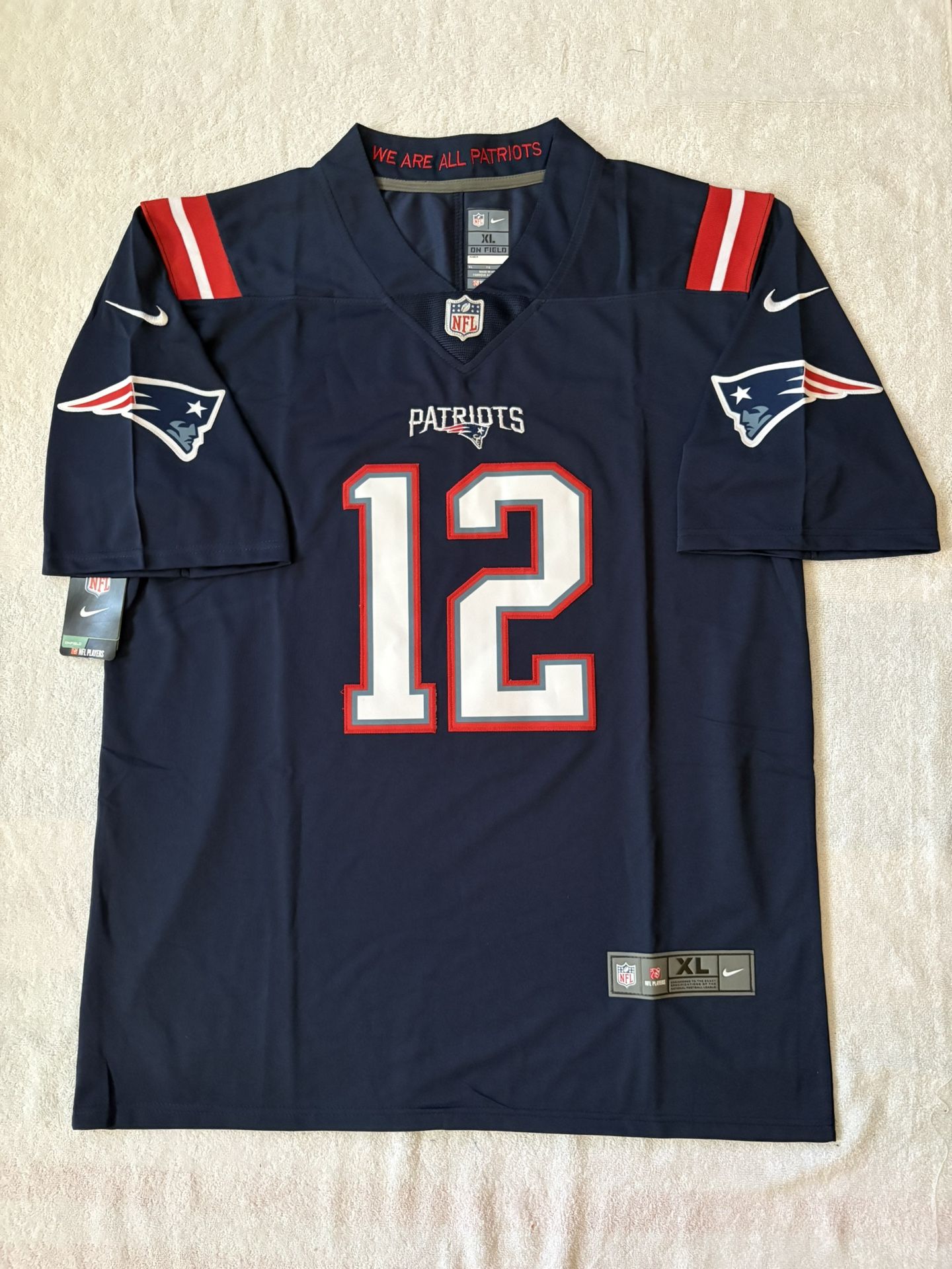 Tom Brady #12 NFL Patriots Jersey