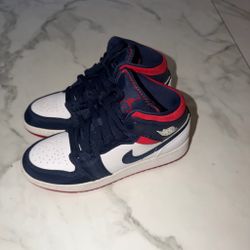 Air Jordan 1 Low Navy Red White Sneakers