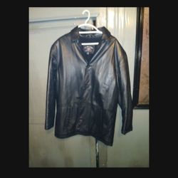 Leather Po.o Jacket Large