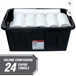 Hyper Tough Large Storage Bin, 27 Gallon Plastic Storage Container NO LIDS I have 12 of them