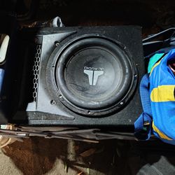 JL Audio 12in Subwoofer In Slotted Port Box Used 