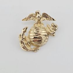 14k gold  U.S. marines pendant