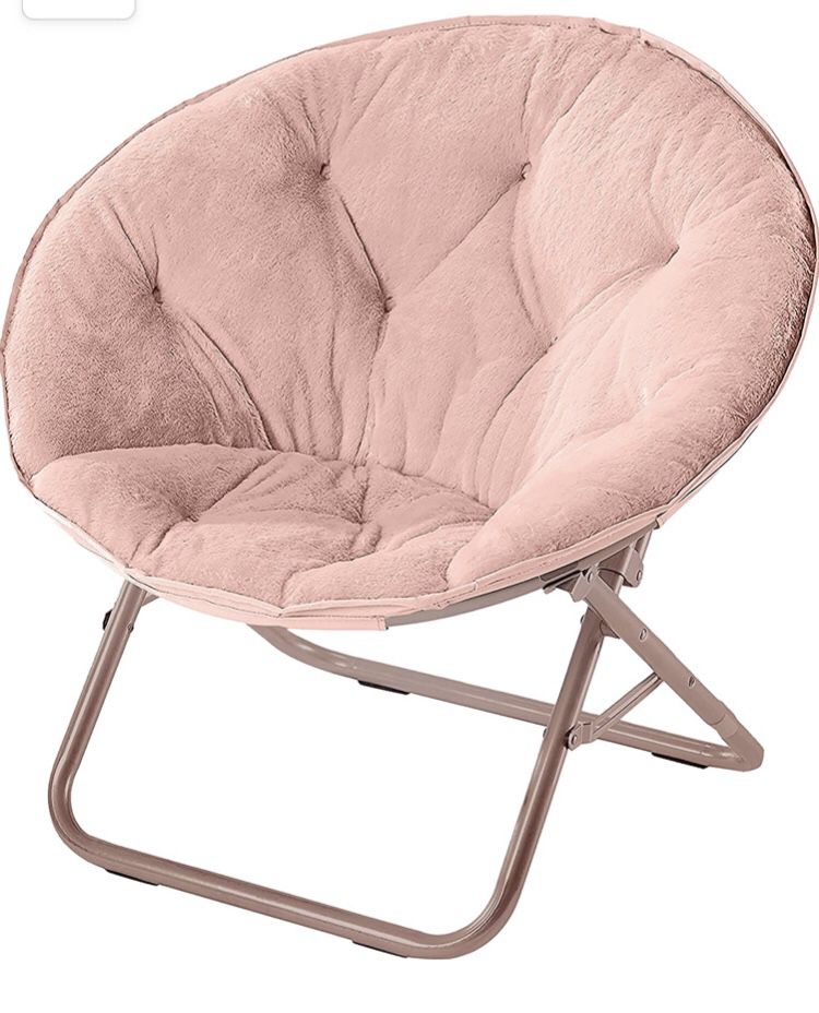Brand New Urban Shop Saucer Chair Blush