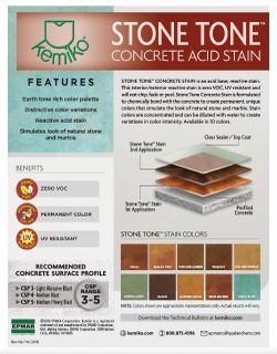 Kemiko Stone Tone – Rustic Acid Concrete Stain