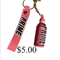 Prime Key Chain / Backpack Charm/ Pink