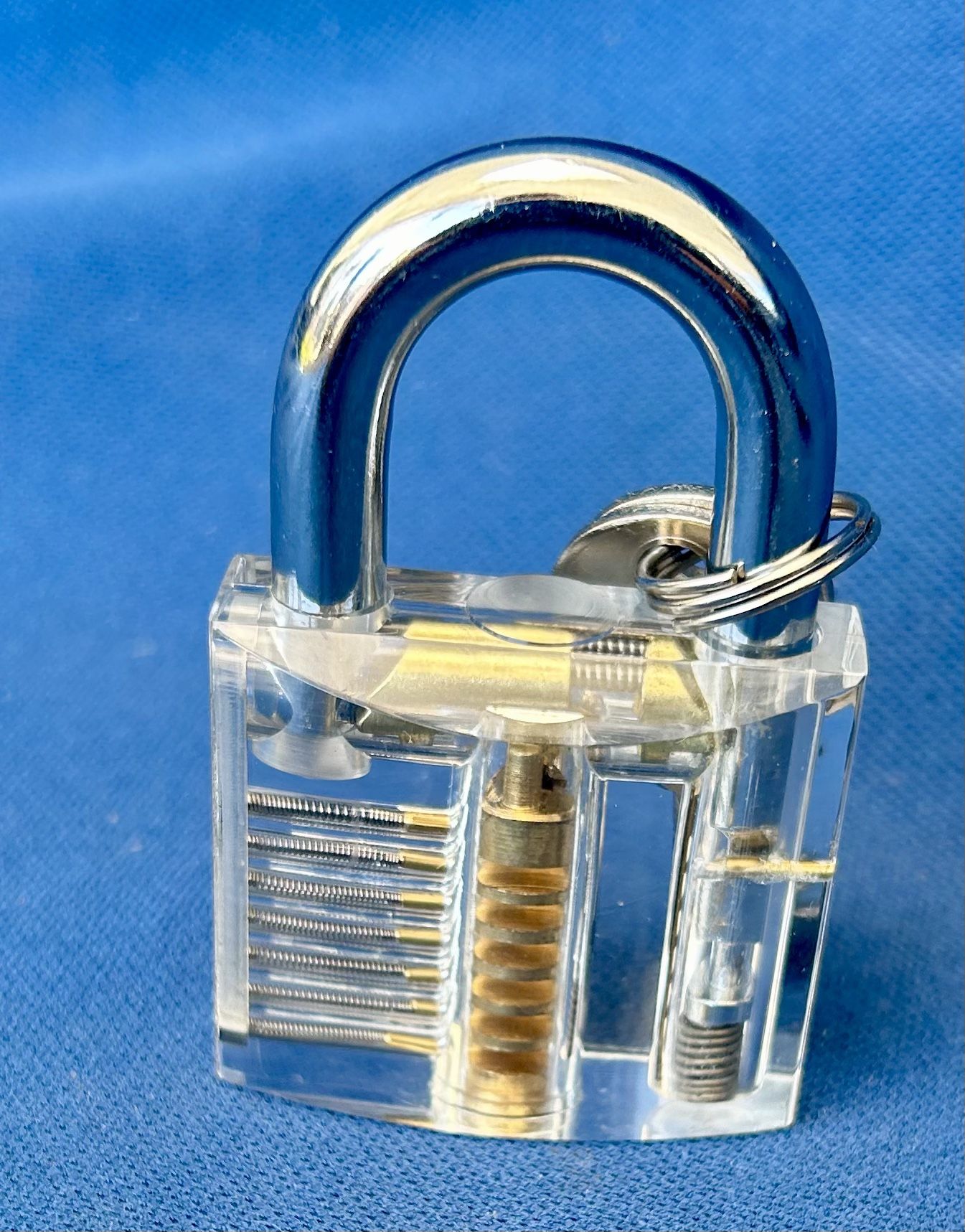 Transparent Lucite Padlock With 2 Keys