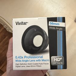 Vivitar 58mm Wide Angle Lens with Macro 0.43x