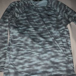 Gray Nike Dri Fit long sleeve