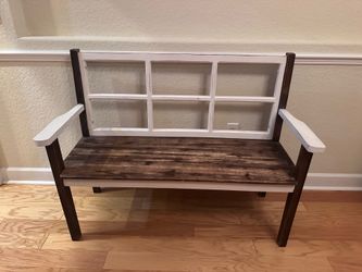 Rustic Farmhouse Window back-bench ***Cash Only***