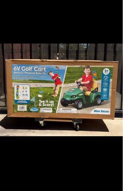 Kid Trax 6V Golf Cart Battery-Powered Ride-On
