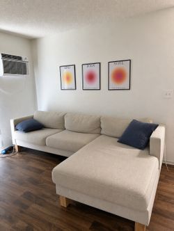 LIVING SPACES Sectional Sofa with Chaise 🚚 FREE DELIVERY!!! 🚚