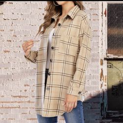 Oversized Flannel Jacket Brand New!
