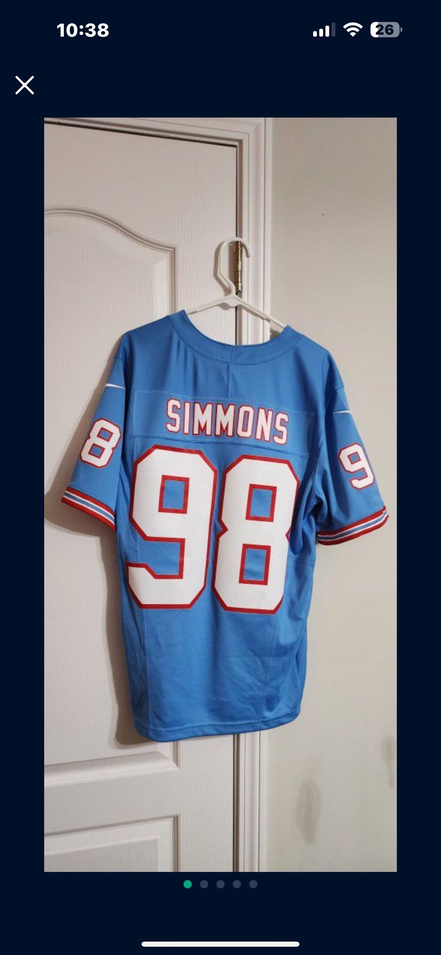 Jeffery Simmons Vapor F.U.S.E Limited Jersey (M)