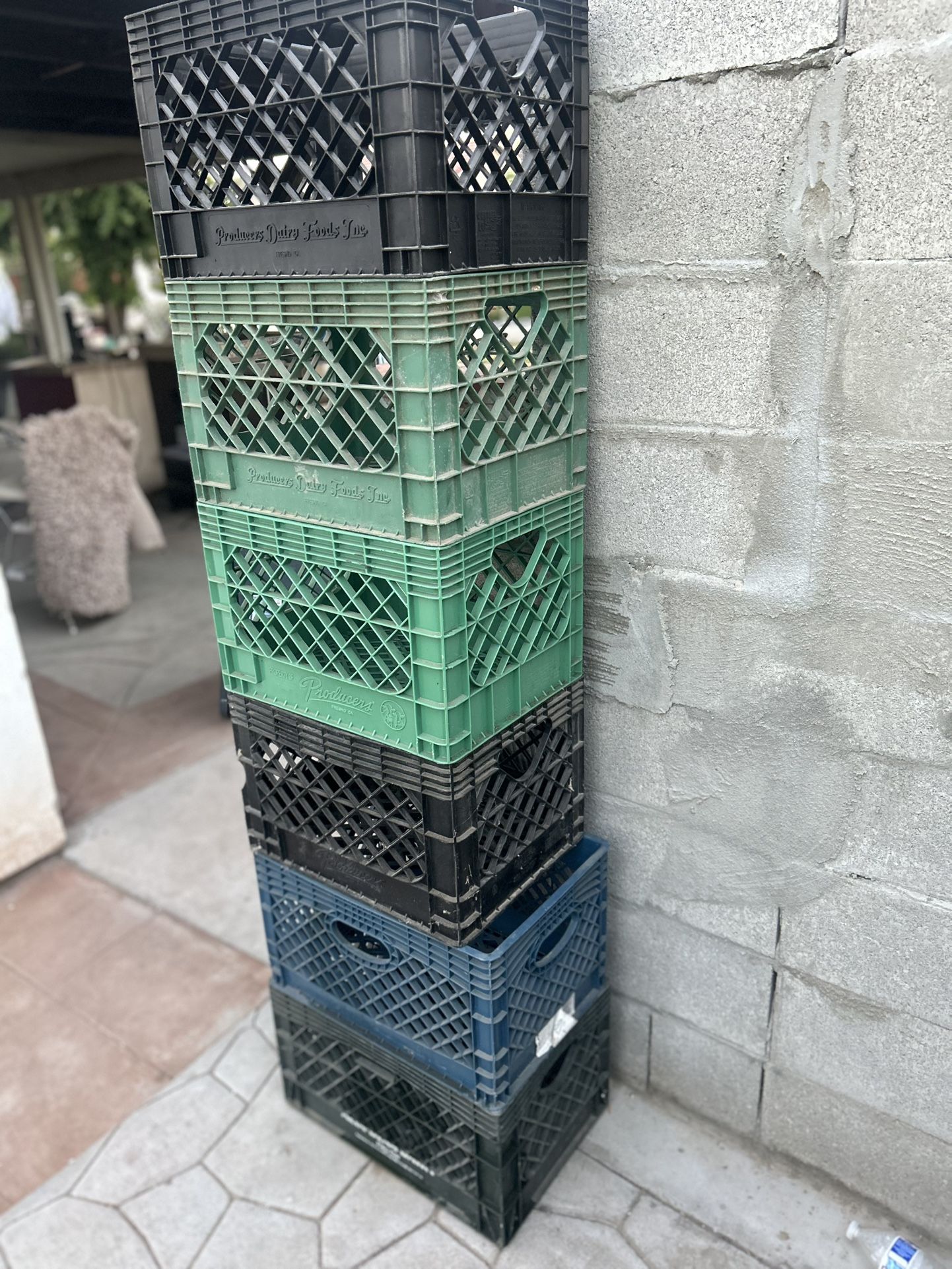 MILK CRATES $20 FOR ALL 6