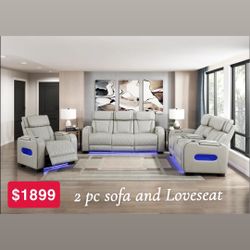 2 Pc Sofa And Loveseat 