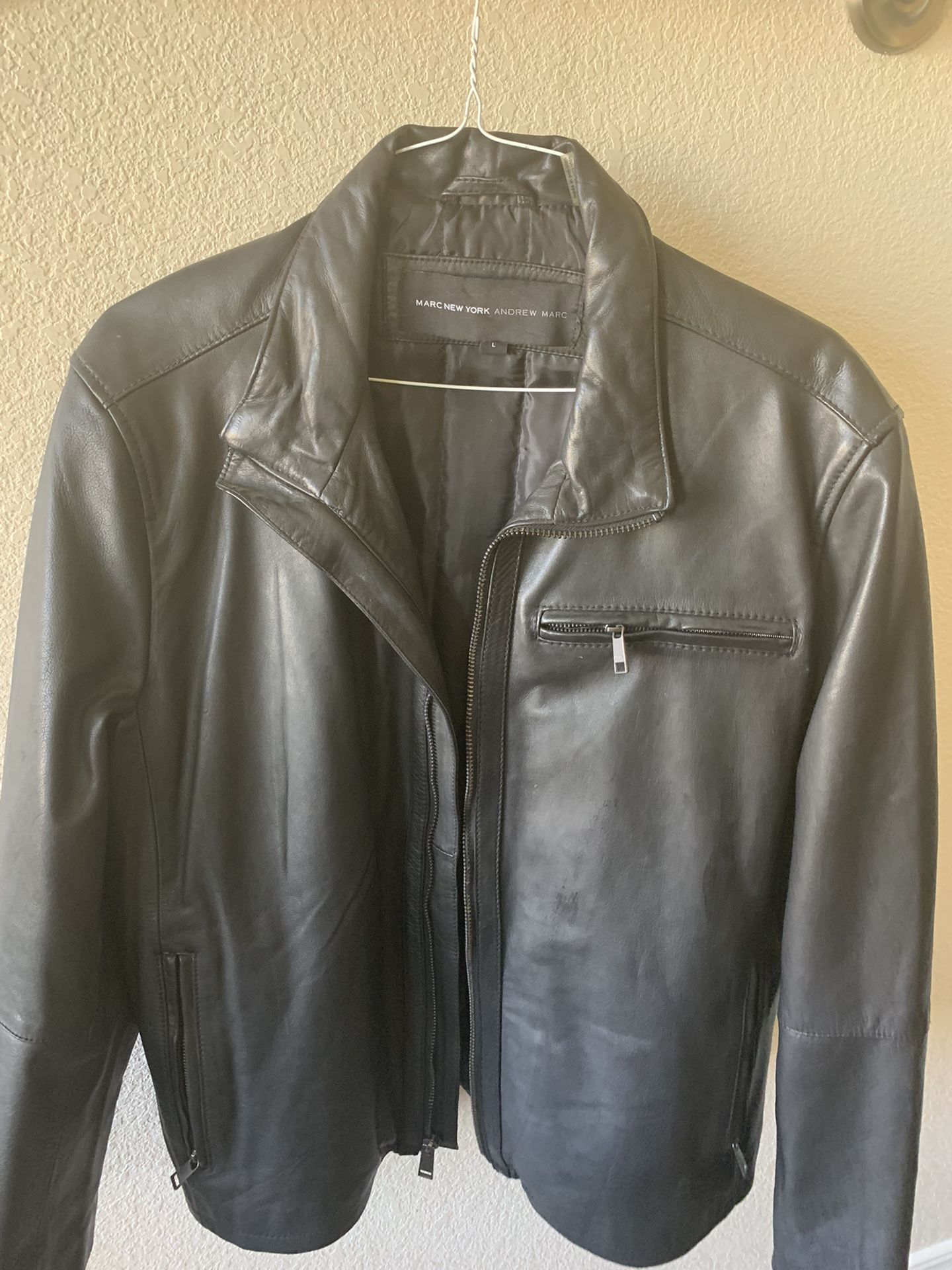 Xl Black Leather Jacket  Shoes