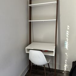 West Elm Desk shelf And Chair