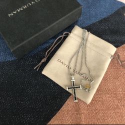 💎David-Yurman💎Cross Necklace With Diamonds