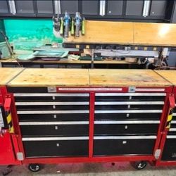 Large Roll Away Tool Box with Tools