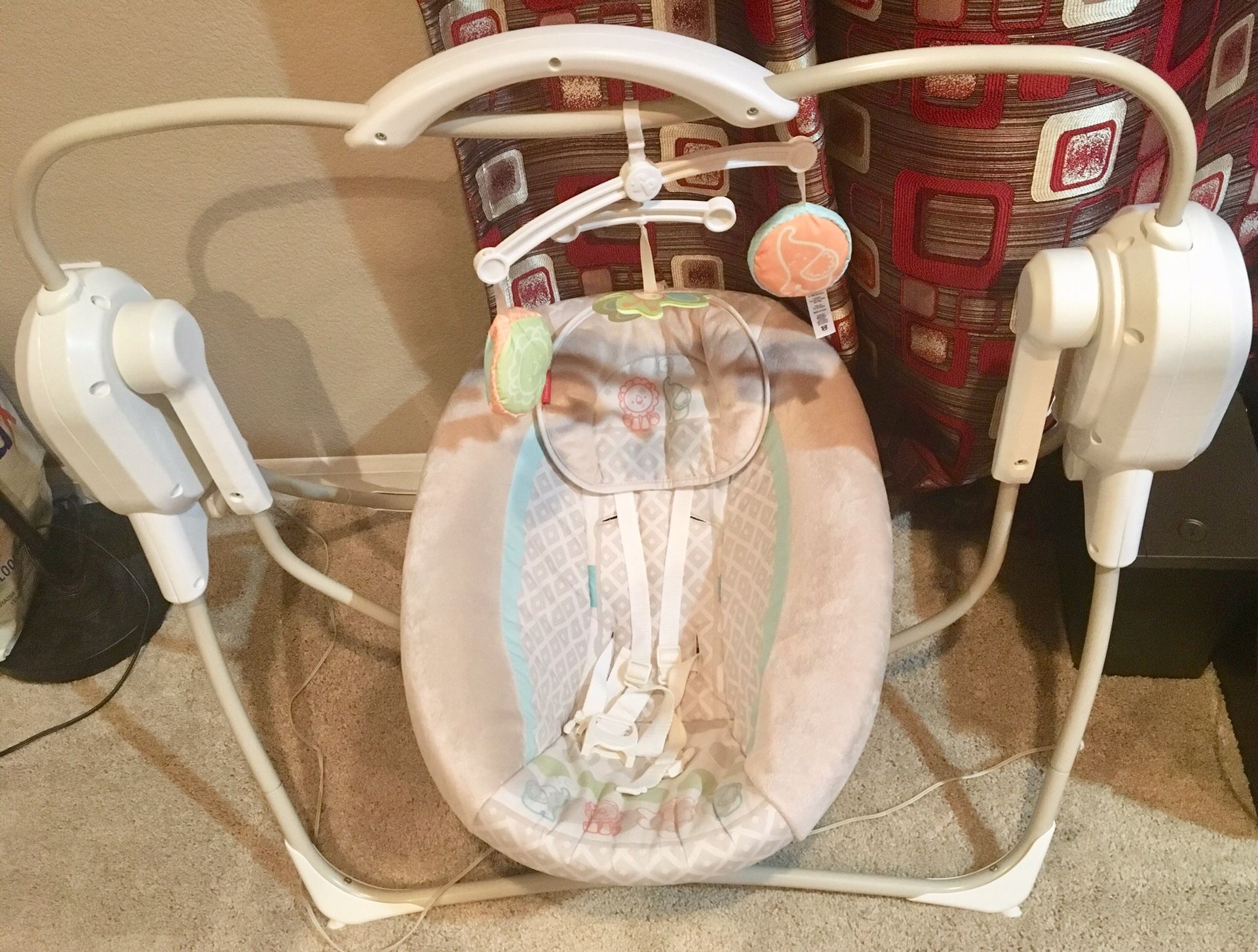 Fisher price power swing and cradle
