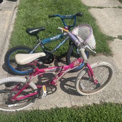 Two kids bikes