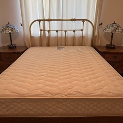Queen size mattress, Box, Spring,  and headboard