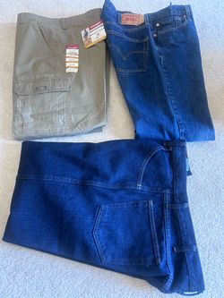 Three pair men’s pants
