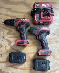SKIL PWRCORE 12 Brushless 2-Tool Kit (Drill + Impact Driver + 2x 2.0Ah Battery + Charger)