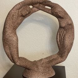 Sculpture Royal Haeger "Circle of Love" ceramic sculpture