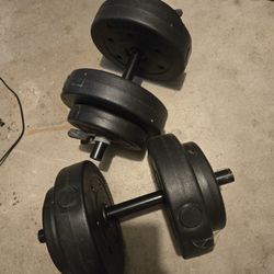 Adjustable Dumbbells Set – 40 lbs total