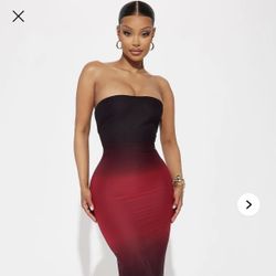 Red/black Maxi Dress 