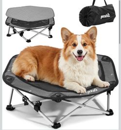 Pecute Folding Elevated Dog Cot Bed