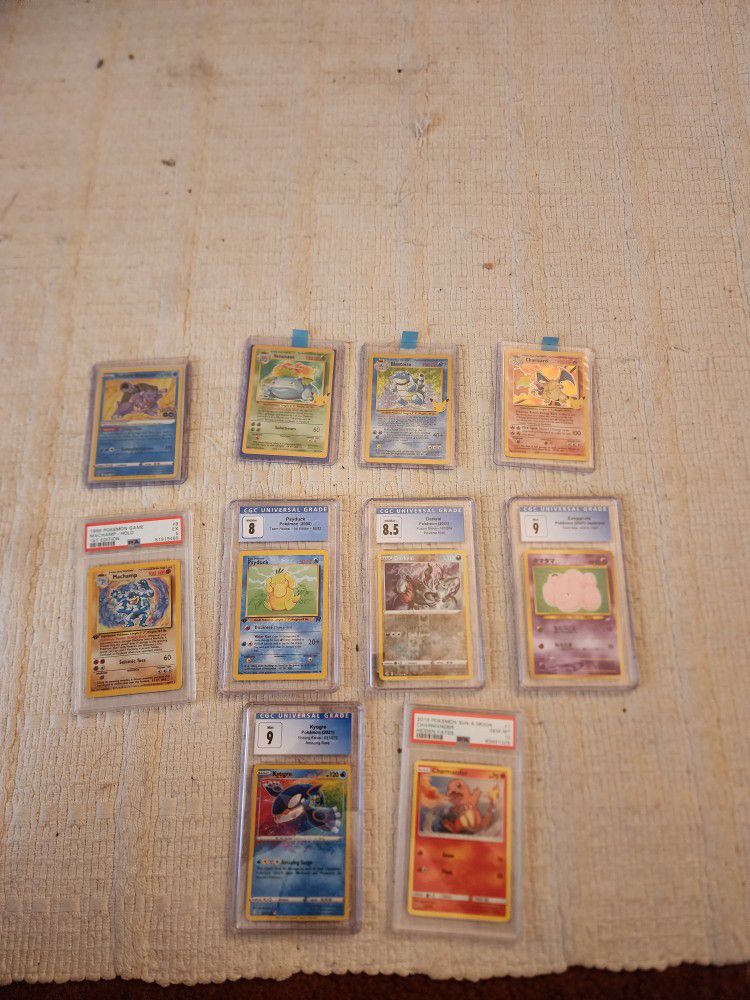 Pokemon Cards And Slabs 