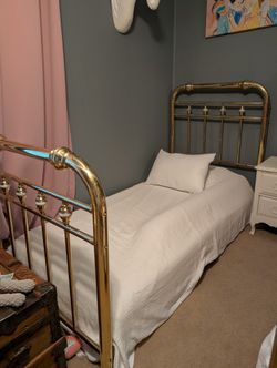 Vintage Brass Twin Bed