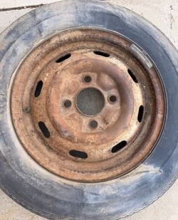 vw early stock 4 lug rim #1