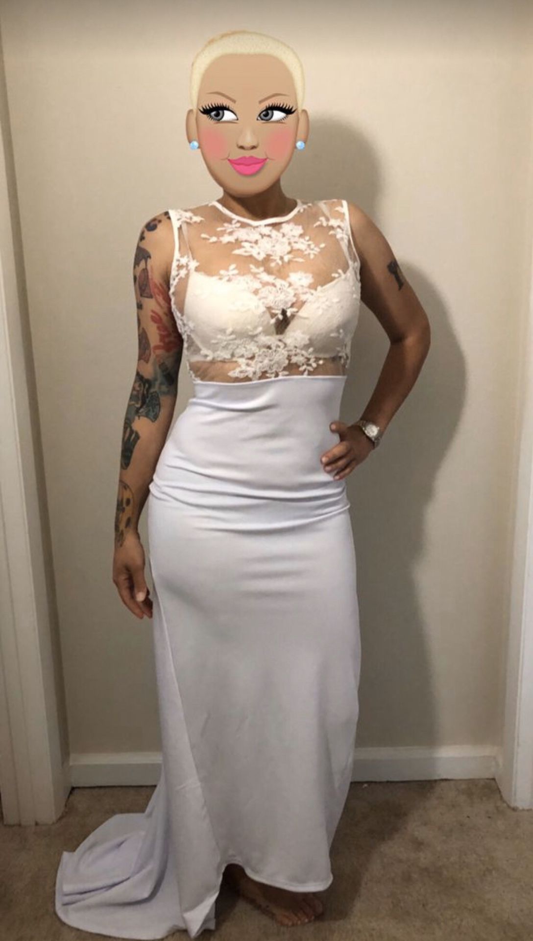 Beautiful Floor Length Mermaid Gown Dress