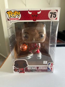 Funko Pop! NBA: Bulls - JUMBO 10" Michael Jordan (Red Jersey )